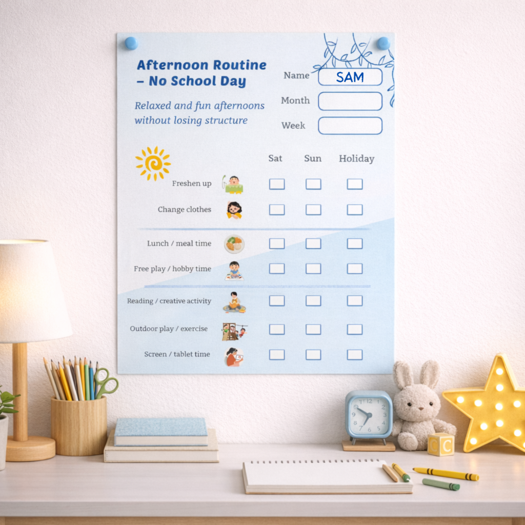 Blue Daily Planner Mockup